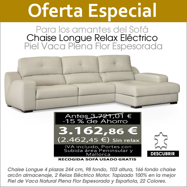 chaise longue piel